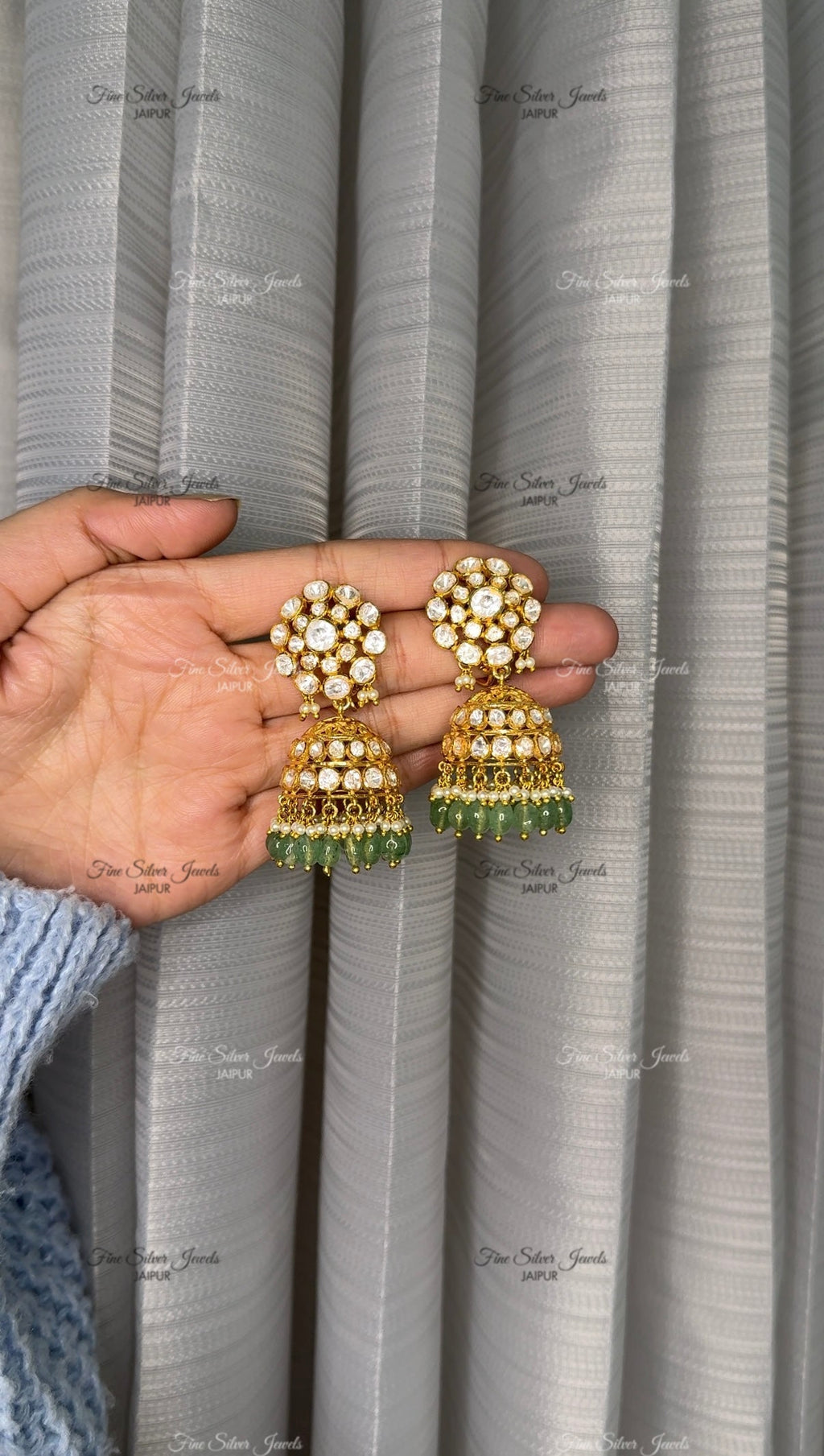 925 Silver Niva Jhumka