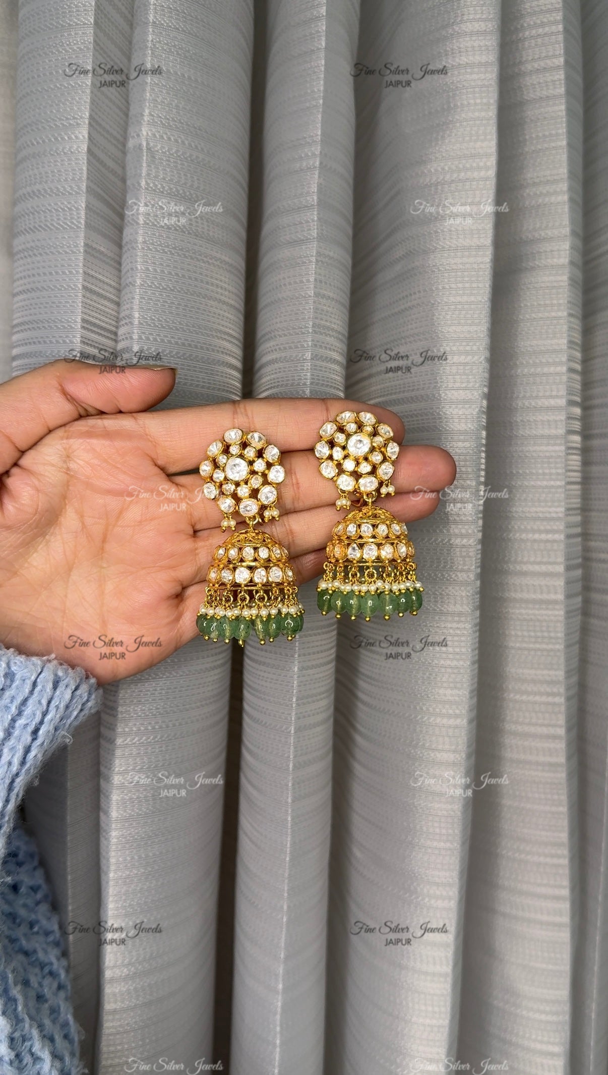 925 Silver Niva Jhumka