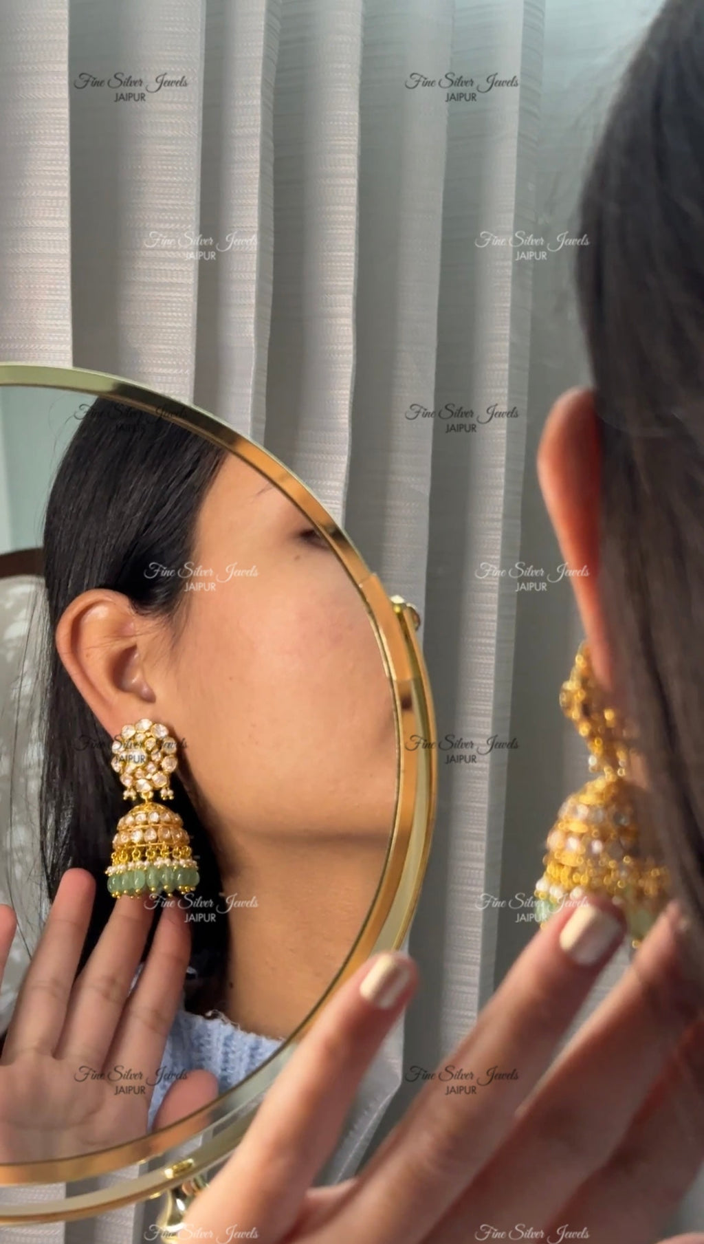 925 Silver Niva Jhumka