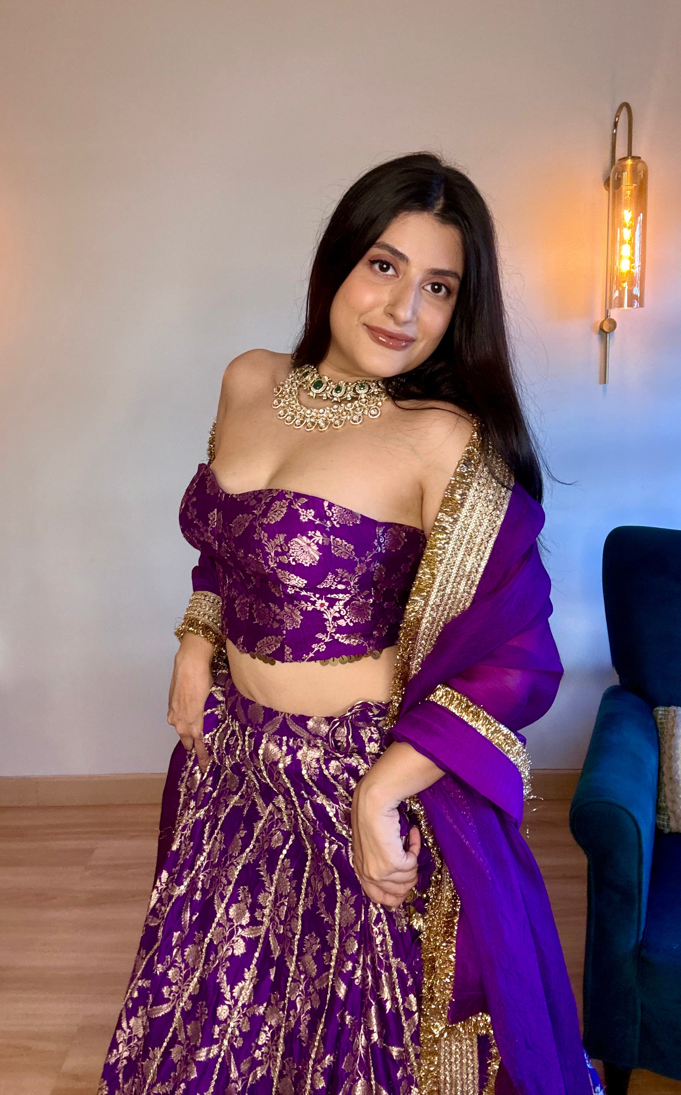 925 Silver Kuhu Polki Necklace