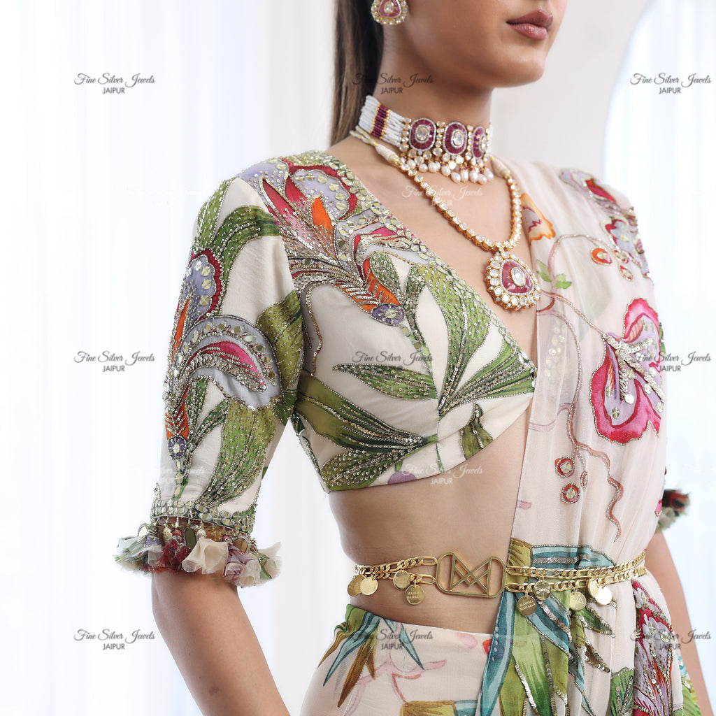 925 SILVER RATI CHOKER NECKLACE SET