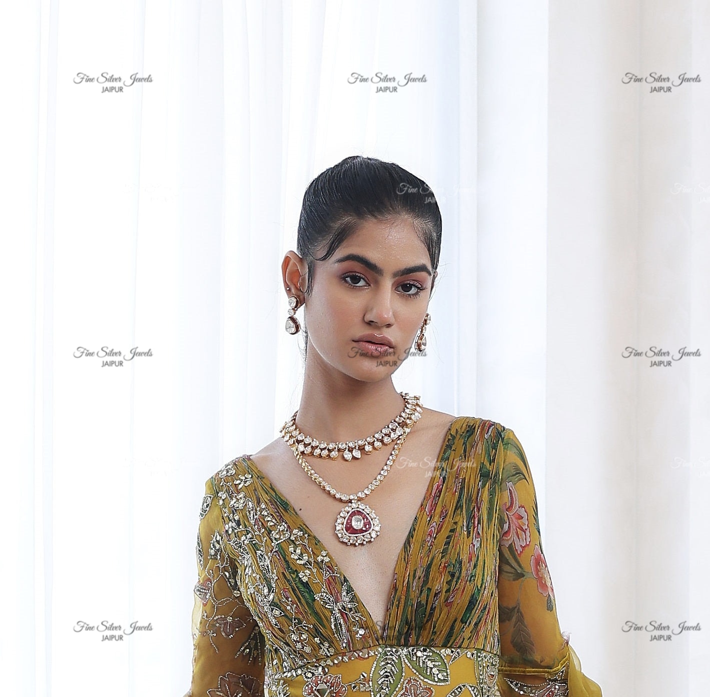 925 Silver Shreya Necklace