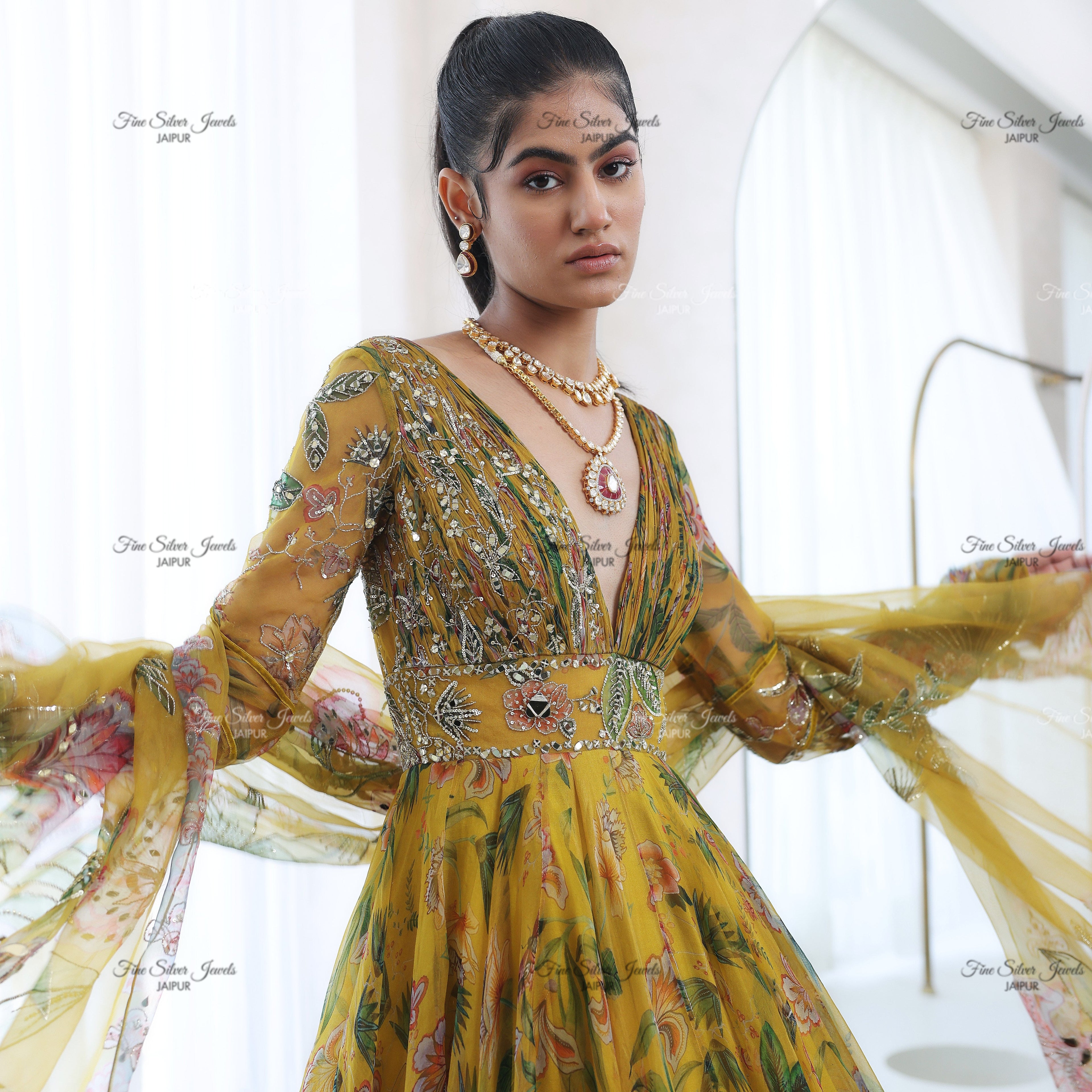 925 Silver Shreya Necklace