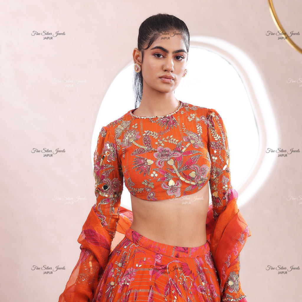 925 silver ZUNAIR RUBY POLKI STUD EARRING