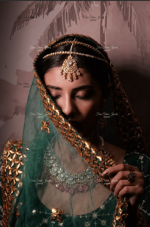 925 Silver Polki Mangtikka