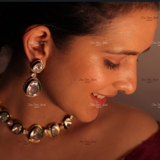 925 Silver kyra polki Earrings finesilverjewels