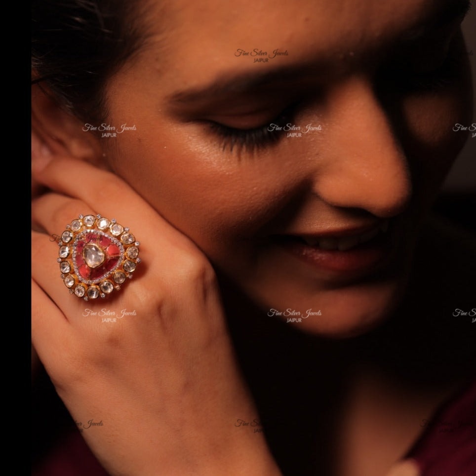 925 silver shanaya red ring finesilverjewels