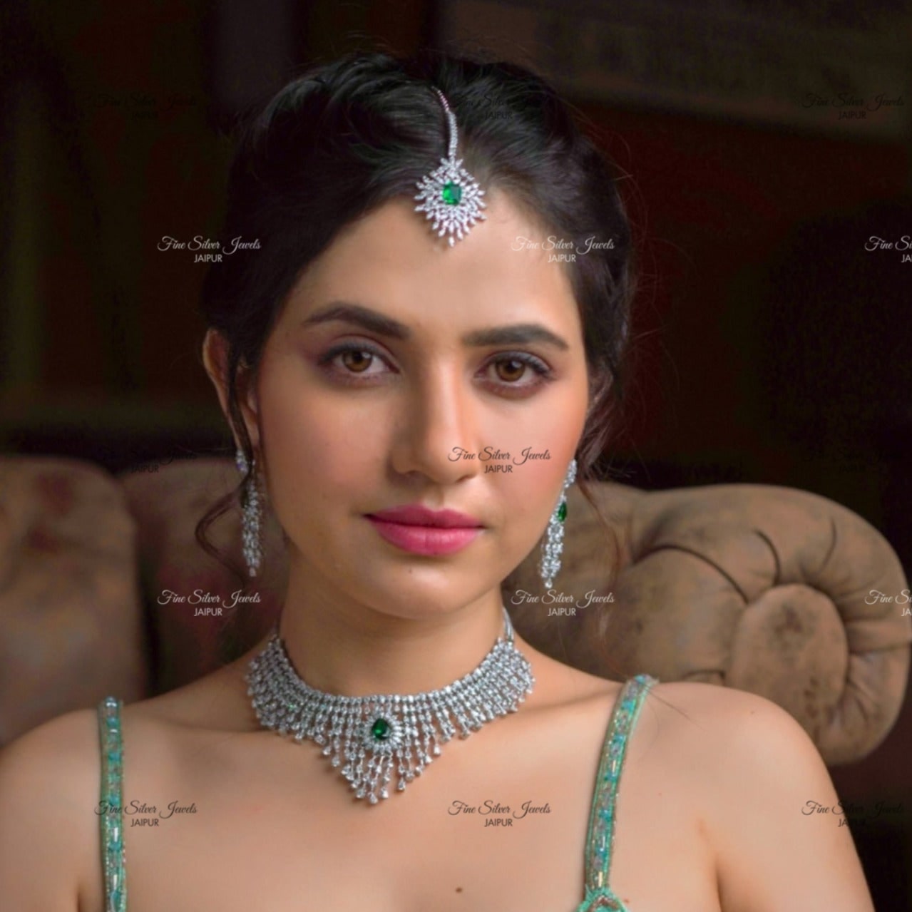 GREEN LOVE MANGTIKKA finesilverjewels