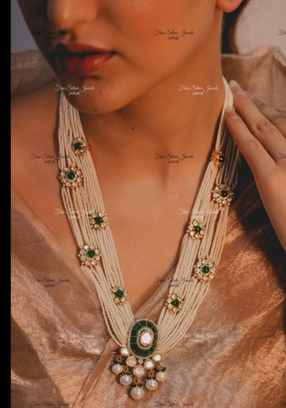 925 Silver Riwaaj pearl necklace finesilverjewels