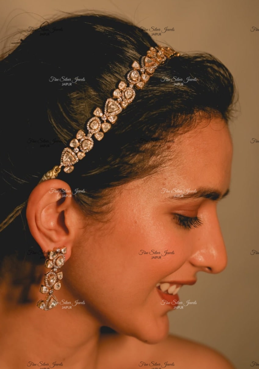 92.5 Silver Polki Mathapati finesilverjewels