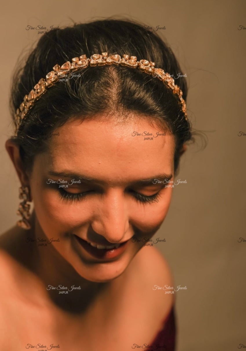 92.5 Silver Polki Mathapati finesilverjewels