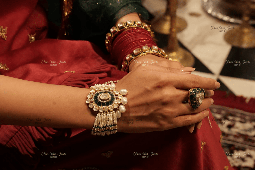 Chic Apsara Polki Bracelet for Women