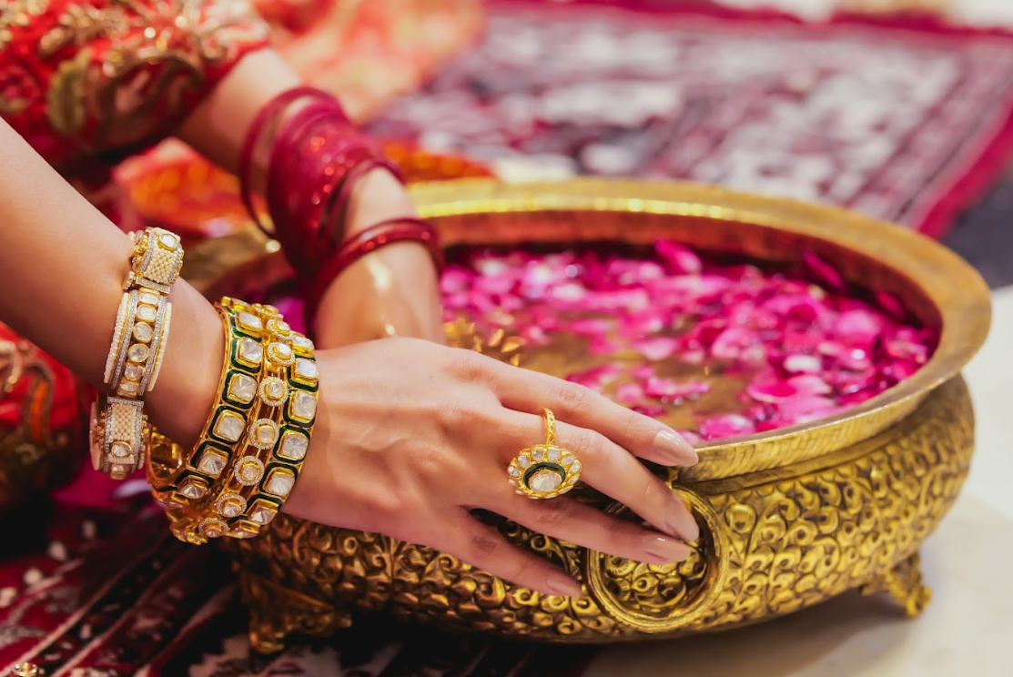 925 Silver Rajwada Polki Bangle