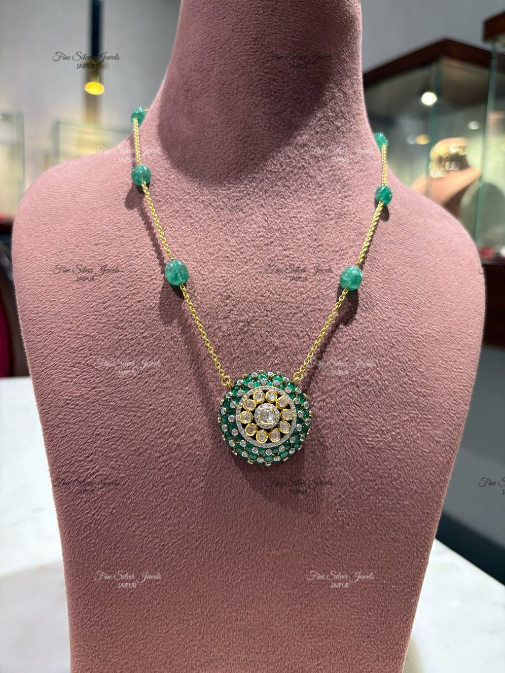 925 Silver Jodha Pendant Necklace