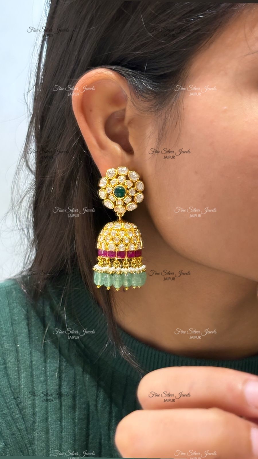 925 Silver Royal Heritage Jhumkas