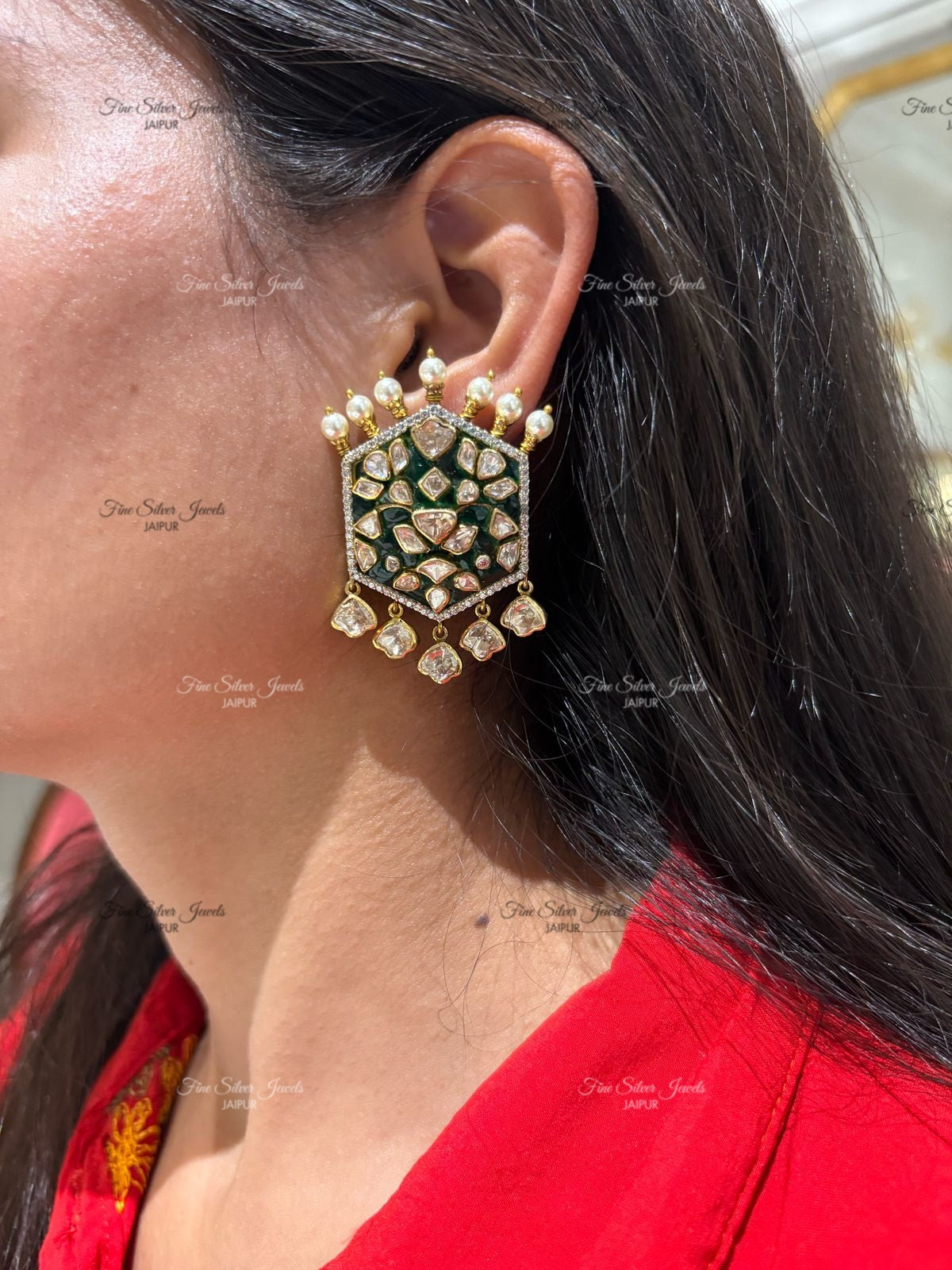 925 Silver Surya Earrings