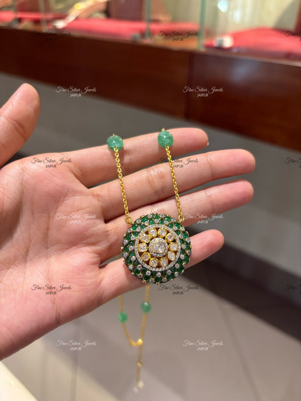 925 Silver Jodha Pendant Necklace