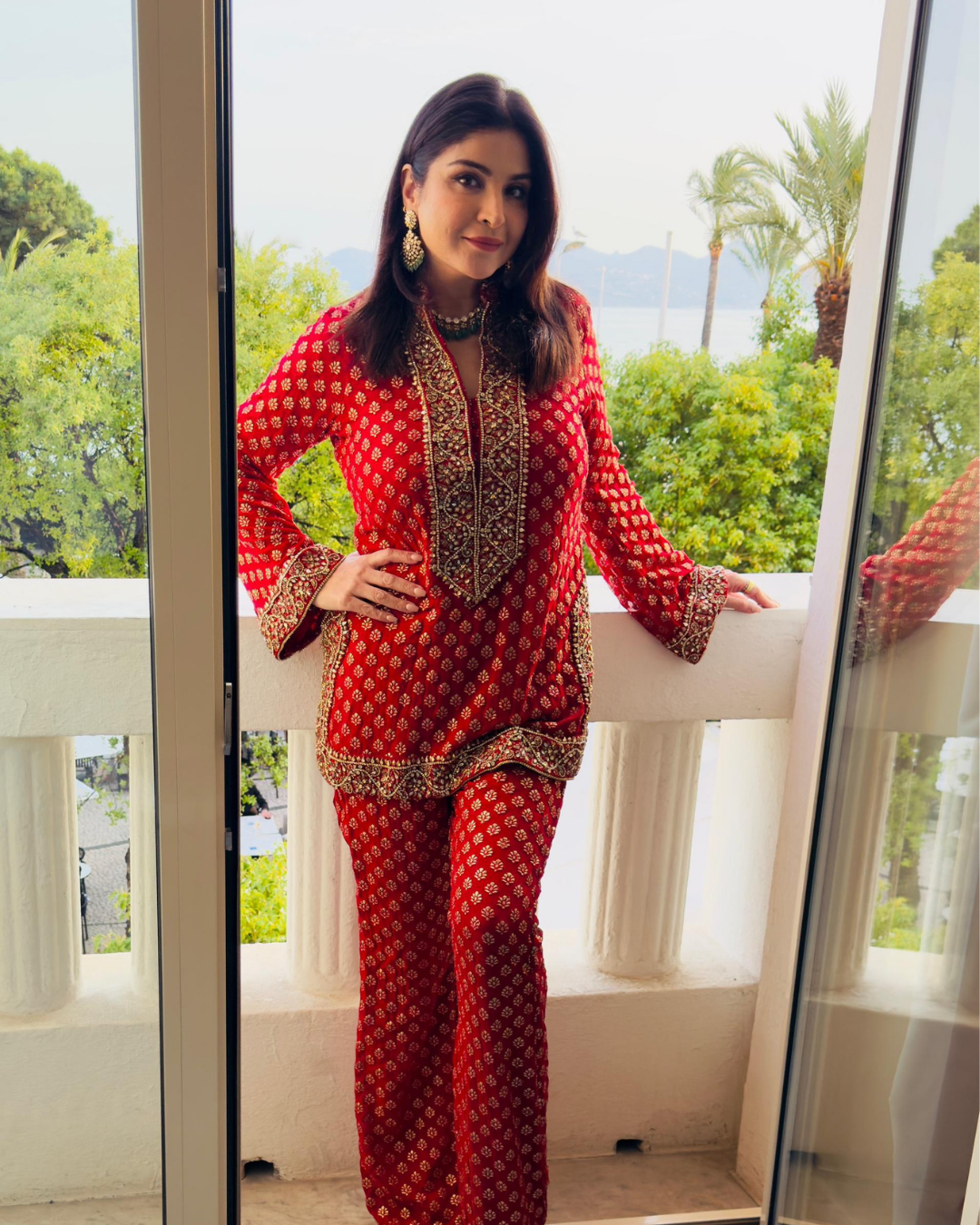 925 Silver PADMINI POLKI NECKLACE SET