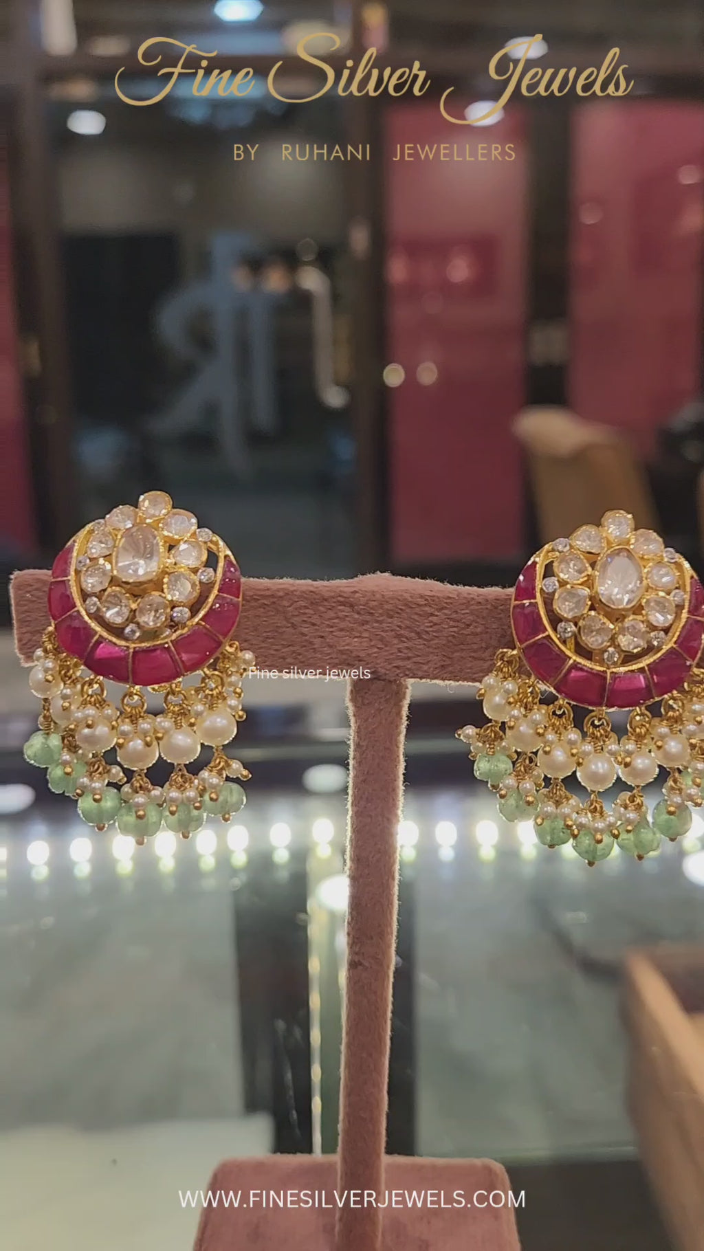 925 silver Kamya Pearl Earrings
