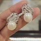 925 Silver Diva Pearl Earrings