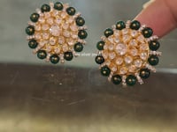 925 Silver Sitara Polki Earrings