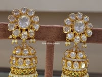925 Silver Chand Jhumka Earrings