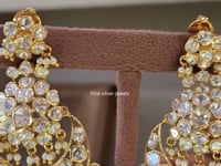 925 Silver Siya Chandbali Earrings