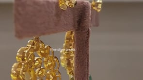 925 Silver Meer Bridal Polki Necklace set