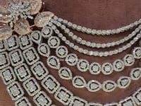 925 Silver Eva Bridal Cocktail Necklace Set