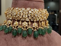 925 Silver Siya Polki Necklace