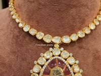 925 Silver Riva Polki Necklace