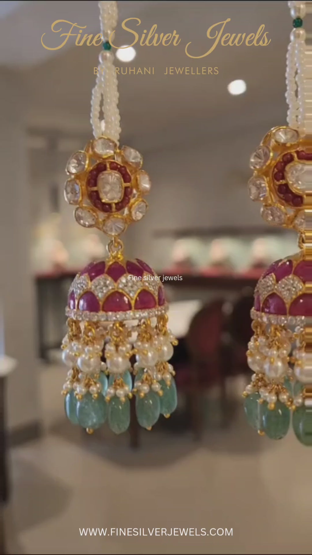 925 Silver Veda Jhumka Earring