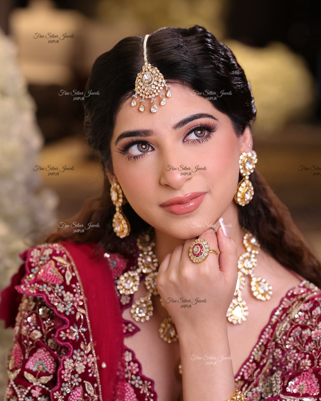 925 Silver Polki Mangtikka