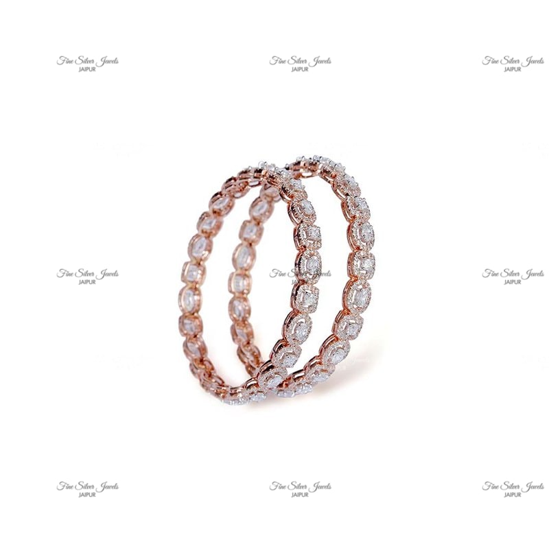 925 silver MULTI SHAPE BANGLE (set of 2) finesilverjewels