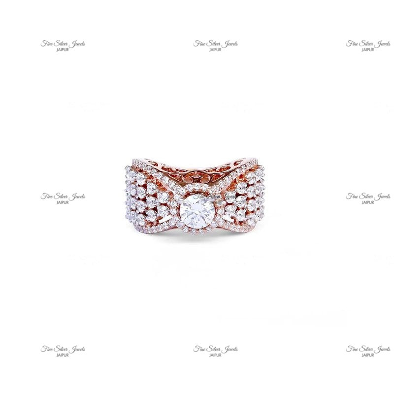 STUNNER SOLITAIRE RING finesilverjewels