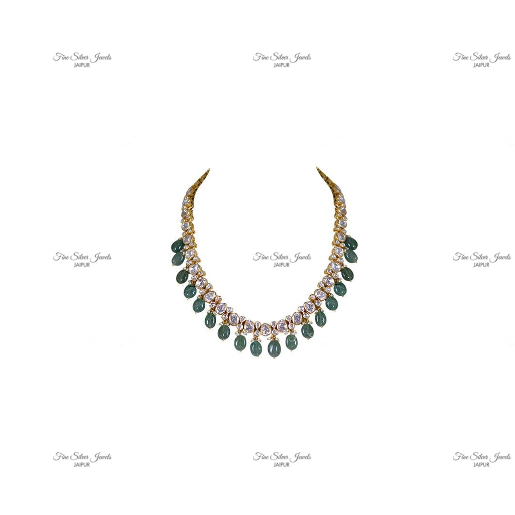 92.5 silver ANTARA POLKI NECKLACE finesilverjewels