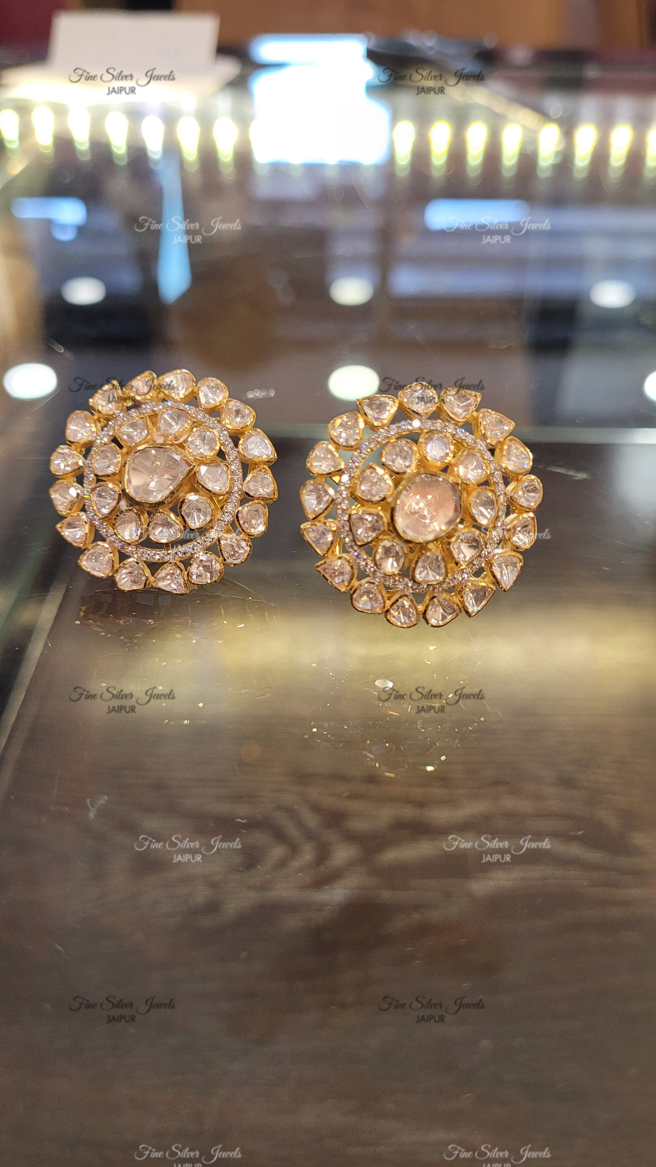 KALI POLKI STUD EARRING finesilverjewels