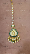 GREEN MOISSANITE MANGTIKKA finesilverjewels