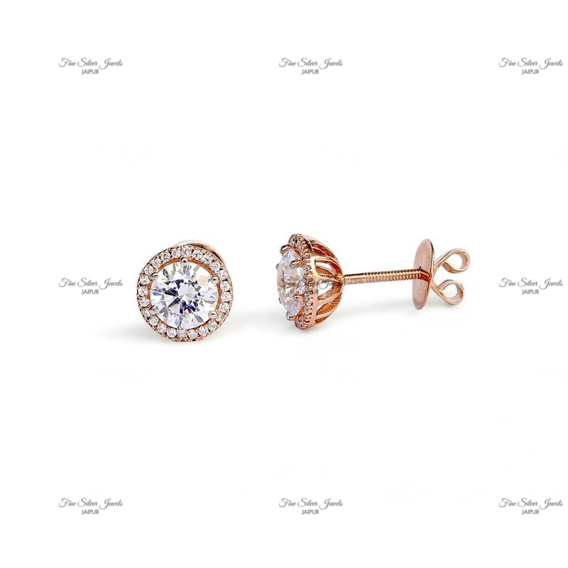 SOLITAIRE EARRING finesilverjewels