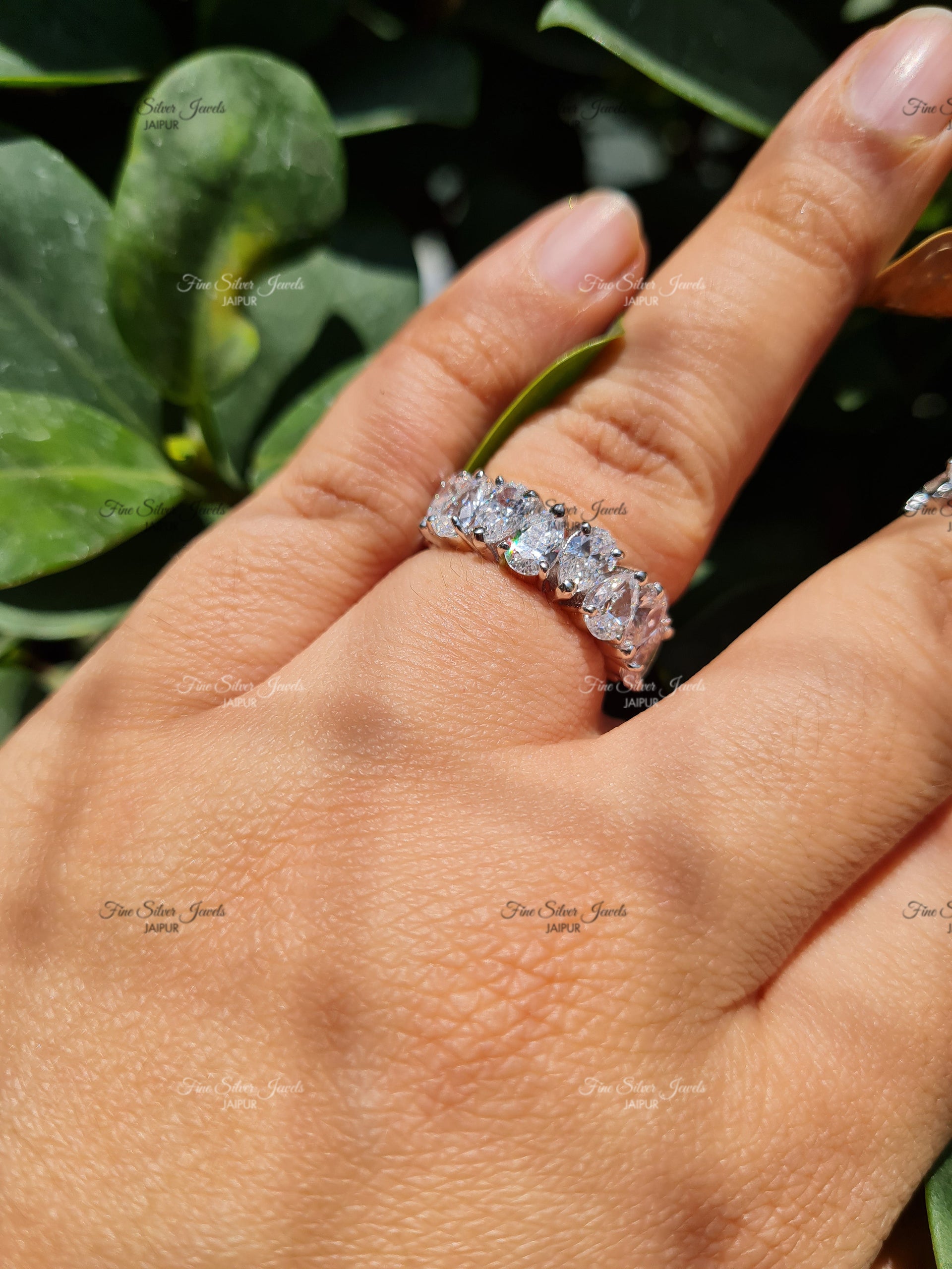 PEAR PERFECT BAND RING finesilverjewels