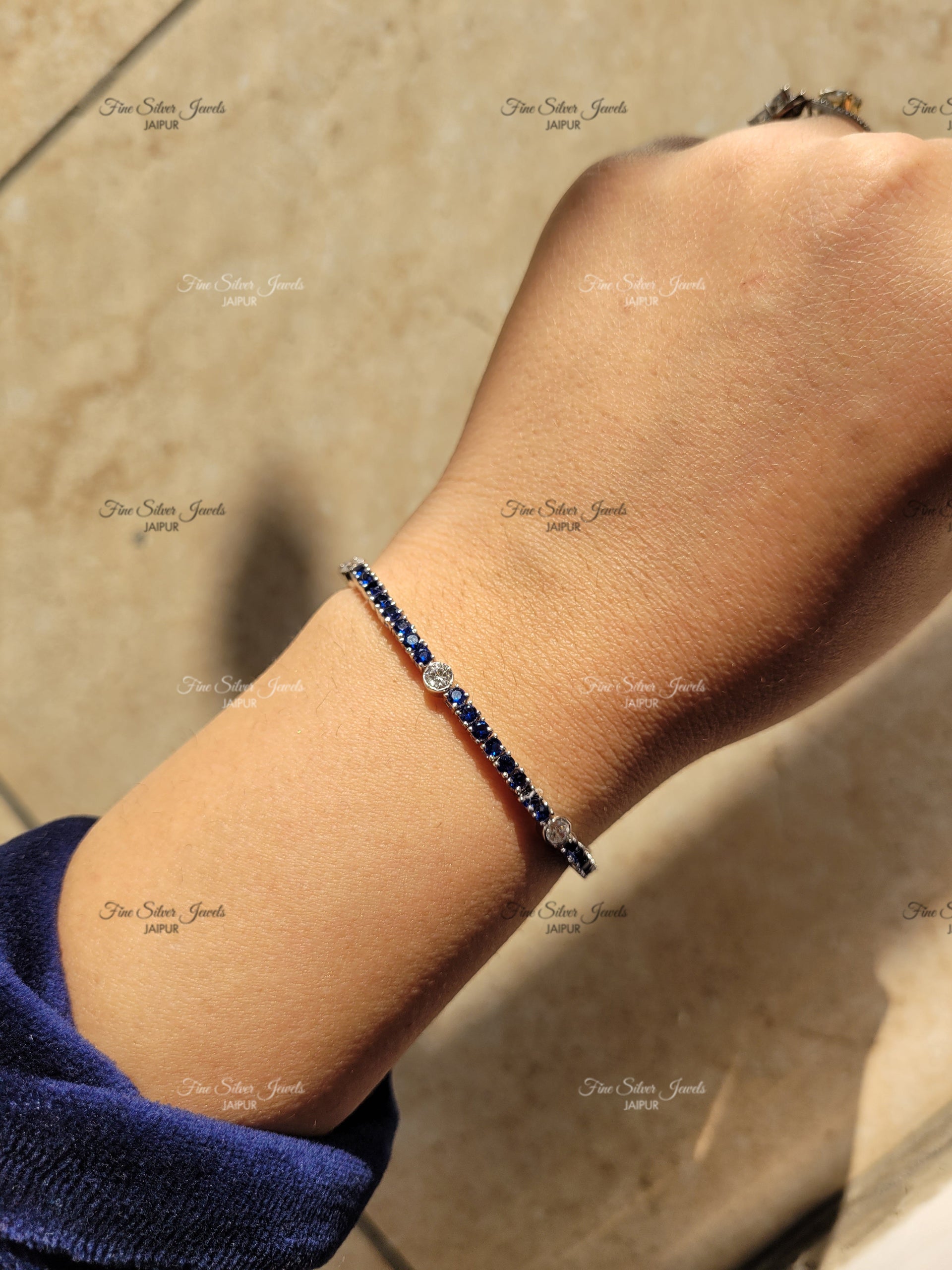 FOREVER BLUE BRACELET finesilverjewels