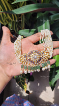 925 silver Raas polki choker finesilverjewels