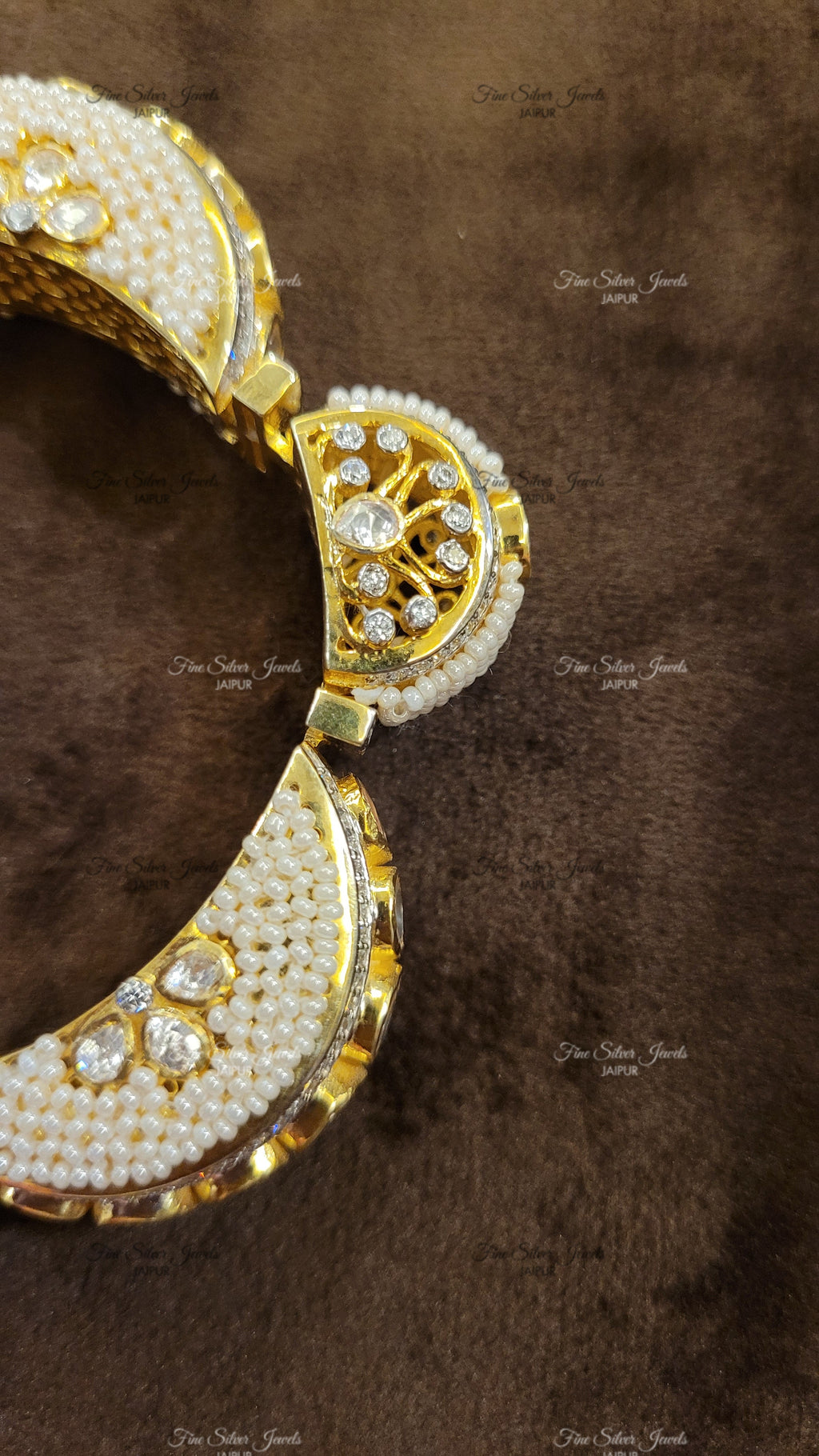 PEARL-POLKI BANGLE finesilverjewels