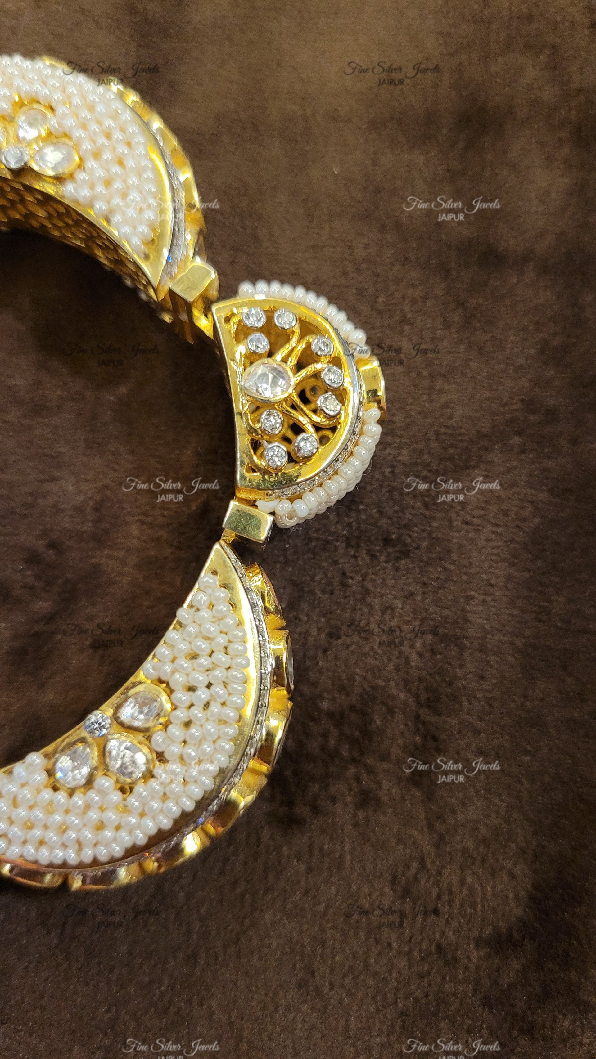 PEARL-POLKI BANGLE finesilverjewels