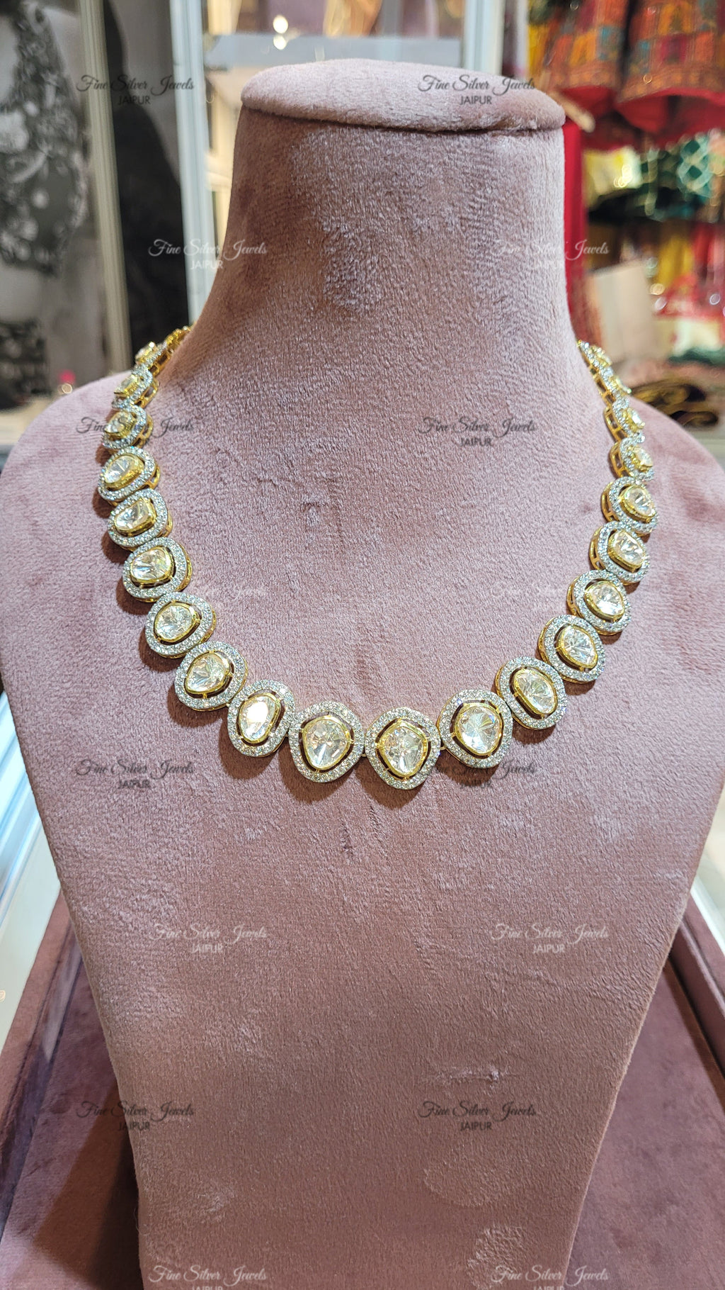 PRINCESS POLKI NECKLACE finesilverjewels