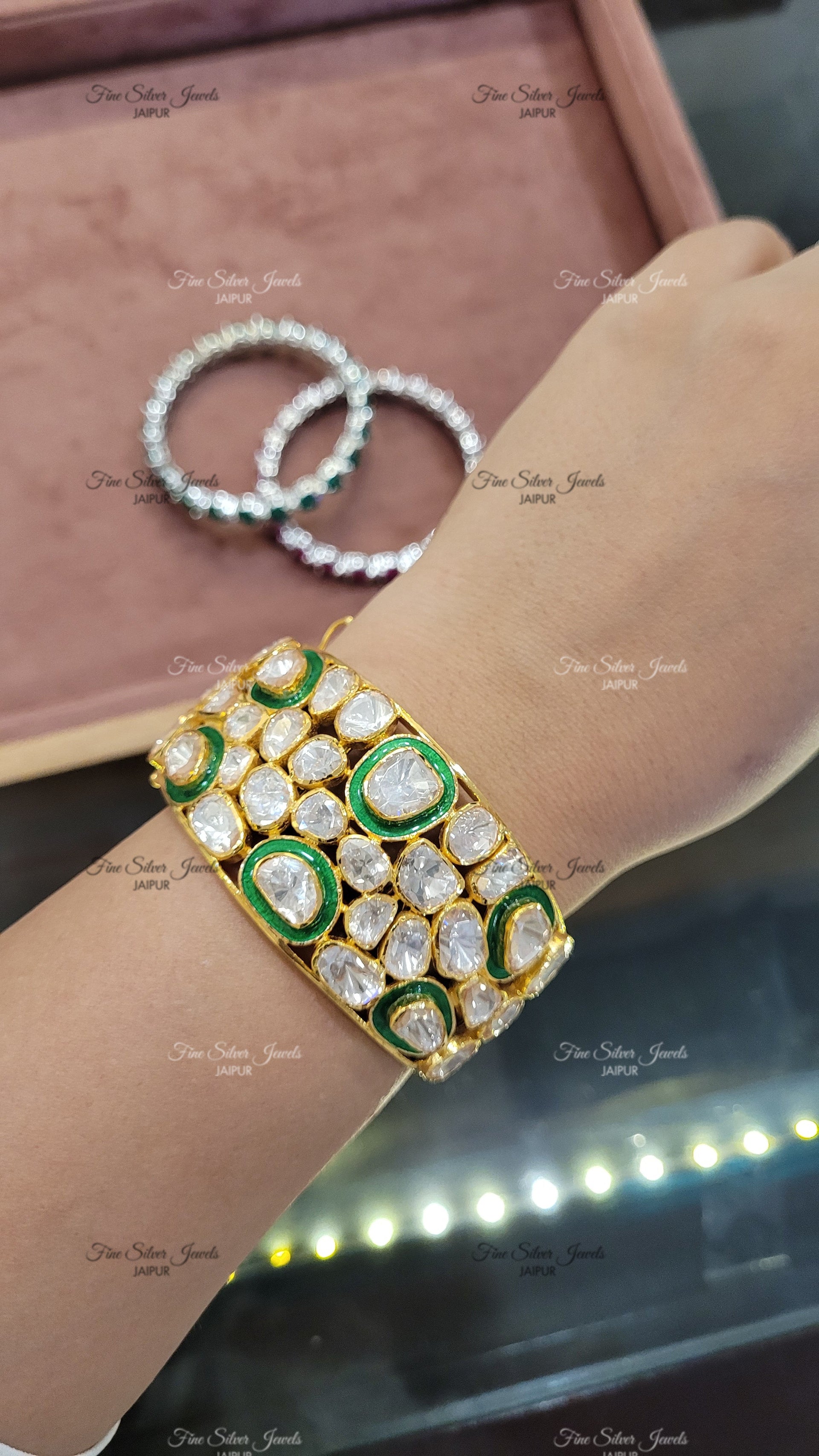 DEVKANYA POLKI BRACELET finesilverjewels