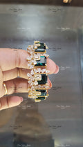 POWER OF GREEN BANGLE finesilverjewels
