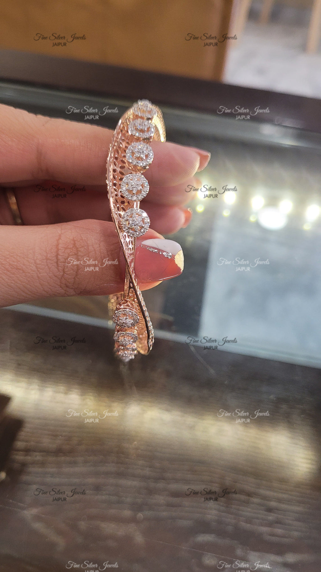 92.5 silver TWISTED BANGLE finesilverjewels