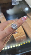 EMERALD CUT SOLITAIRE RING finesilverjewels