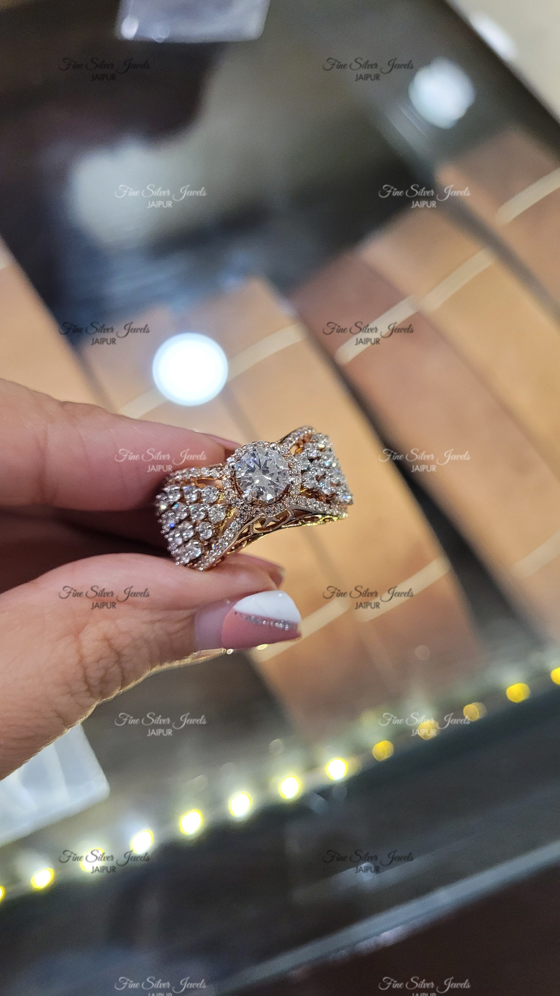 STUNNER SOLITAIRE RING finesilverjewels